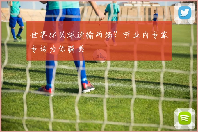 世界杯买球连输两场?听业内专家专访为你解惑